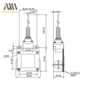 لیمیت سوییچ CNTD مدل CSA-061