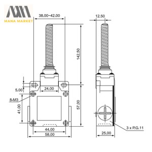 لیمیت سوییچ CNTD مدل CSA-081