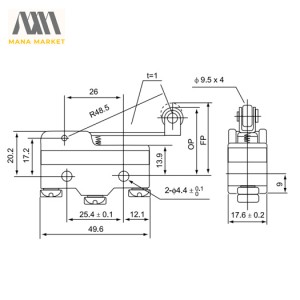 لیمیت سوییچ CNTD مدل CM-1703M