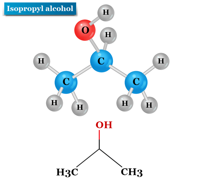 ساختار ایزوپروپیل الکل - آریانا شیمی