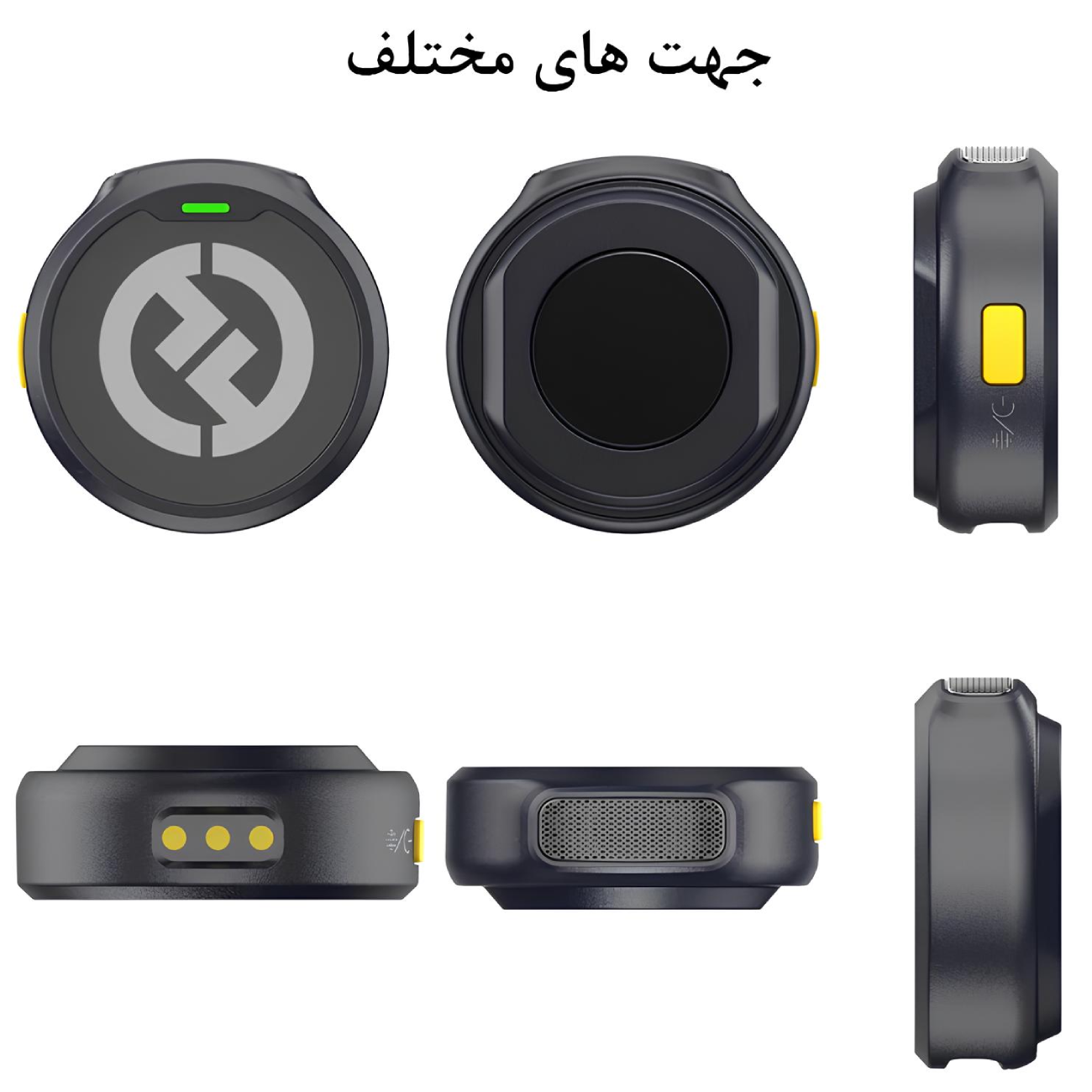 میکروفون بی سیم یقه ای تایپ سی و لایتنینگ هالی لند با قابلیت نصب سه منظوره LARK M2 COMBO