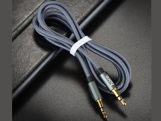 کابل انتقال صدا 3.5 میلیمتری یک متری هوکو Hoco Cable UPA03 Noble sound audio AUX