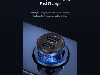 شارژر فندکی یو اس بی یوسامز USAMS US-CC162 C31 USB Car Charger