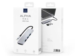 هاب تایپ سی چهار پورت یو اس بی فلزی ویوو WiWU Alpha A440 Pro Usb C Hub 4-in-1