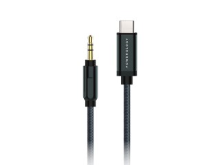 کابل تایپ سی به آی یو ایکس 1.2 متری پاورولوژی Powerology Braided Audio Type C to 3.5mm AUX Cable 1.2m