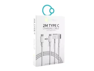 کابل شارژ مغناطیسی مک بوک تایپ سی 100 وات دو متری کوتتسی Coteetci MacBook MagSafe &quot;L&quot; style charging data cable 16001-M1