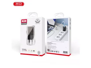 شارژر دیواری تایپ سی و یو اس بی 30 وات ایکس او XO CE05(EU) PD30W+QC3.0 18W fast charger