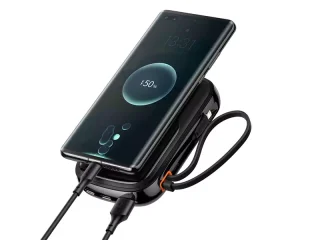 پاوربانک تایپ سی و یو اس بی 20 وات 20000 همراه با کابل لایتنینگ بیسوس BASEUS POWER BANK 20000MAH QPOW PRO PD 20W PPQD060201