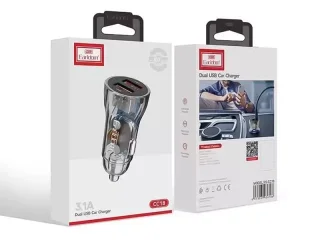 شارژر فندکی دو پورت یو اس بی 3.1 آمپر ارلدام Earldom CC18 Dual USB Car Charger