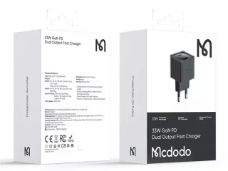 شارژر دیواری تایپ سی و یو اس بی 33 وات مک دودو Mcdodo GaN PD Fast Charging CH-415