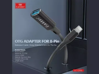 مبدل اوتی‌جی آیفون یواس‌بی به لایتنینگ ارلدام EARLDOM ET-OT81 OTG adapter 8 Pin