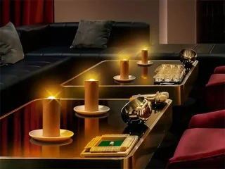 چراغ خواب شارژی طرح شمع چوبی Wood LED Candlelight Simulation Wax Candle Night Light