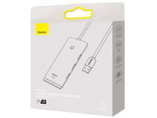 هاب یو اس بی چهار پورت با کابل یک متری بیسوس Baseus WKQX030101 Lite Series 4-Port USB-A HUB Adapter