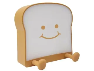 چراغ خواب فانتزی اتاق کودک شارژی طرح نان تست و نگهدارنده موبایل LKJYBG FL-01 Lamp Toast BreadMobile Phone Holder Silicone