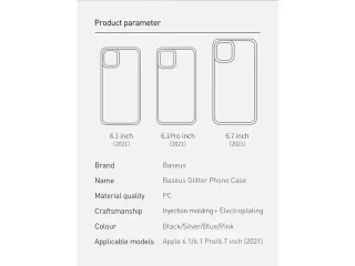 قاب محافظ شفاف آیفون 13 پرومکس بیسوس Baseus Case Transparent Electroplating Cover iPhone 13 Pro Max ARMC000512