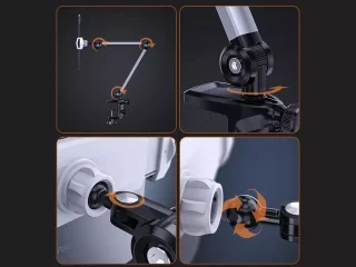 هولدر گوشی موبایل و تبلت قابل اتصال به لبه میز و تخت BONERUY P76 Adjustable Boom Arm Lazy Phone Holder