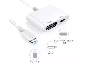 کابل اصلی تبدیل لایتنینگ به دیجیتال AV اپل Original Apple Lightning to Digital AV conversion cable a1438