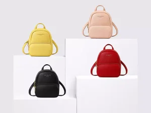 مینی کوله پشتی دخترانه و زنانه تائومیک میک Taomicmic D7089-E Faux Leather Lettering Mini Backpack