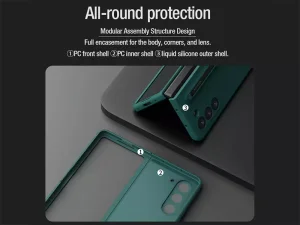 قاب محافظ سامسونگ زد فولد 5 نیلکین Nillkin Flex Pure Fold S-Pen Version protective cover case Samsung Galaxy Z Fold 5 W24