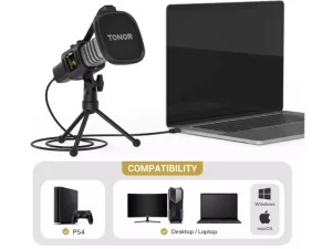 میکروفن کندانسر تونور TONOR TC30 USB Condenser Microphone