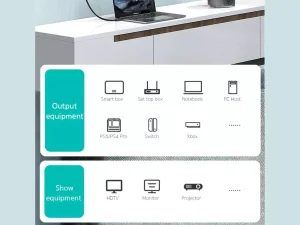 کابل دو سر اچ دی ام آی 2 متری کوتتسی Coteetci Two-way HDMi 2.0 4K 60Hz high-definition video cable 2m 87102