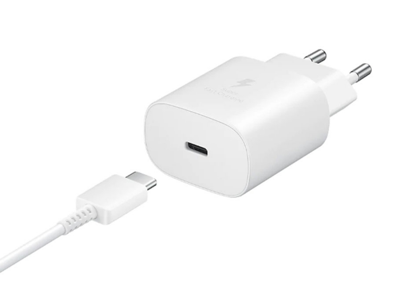 شارژر اصلی سوپرفست 25 وات سامسونگ با کابل تایپ سی Samsung Travel Adapter Charging EP-TA800 25W