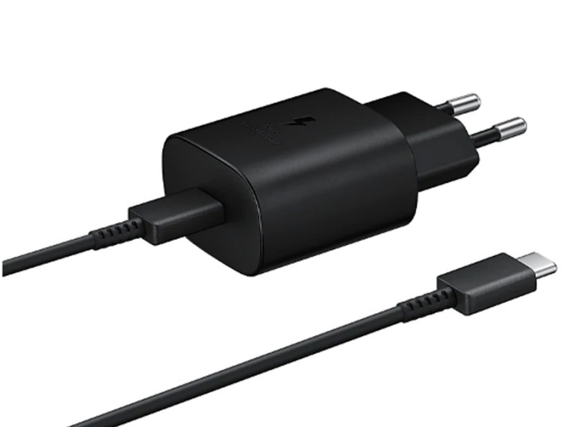 شارژر اصلی سوپرفست 25 وات سامسونگ با کابل تایپ سی Samsung Travel Adapter Charging EP-TA800 25W