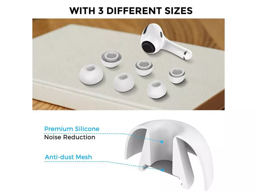 سری سیلیکونی ایرپاد پرو آها استایل AhaStyle WG86 In-Ear Tips Design AirPods Pro