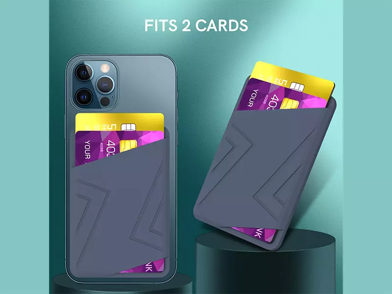 جا کارتی چسبی مناسب آیفون 12 و 13 آها استایل AhaStyle PT133-C Card Holder Phone Wallet iPhone 12-13