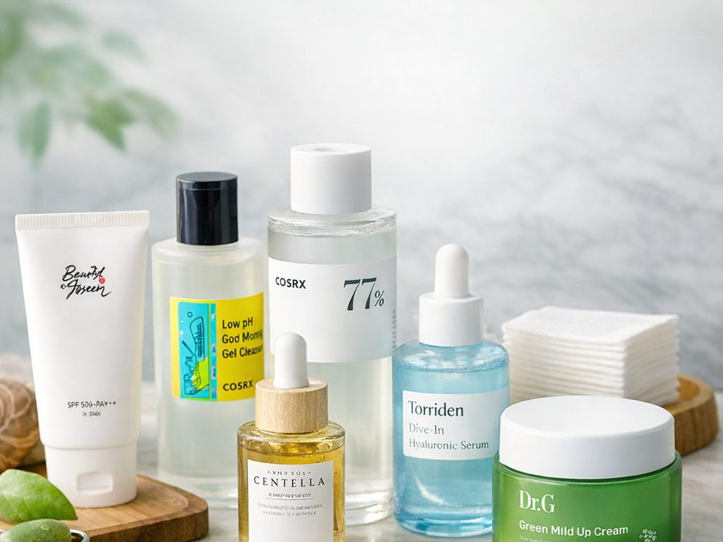 روتین سالم و مناسب پوست | راهنمای ساده با محصولات کره‌ای ترند