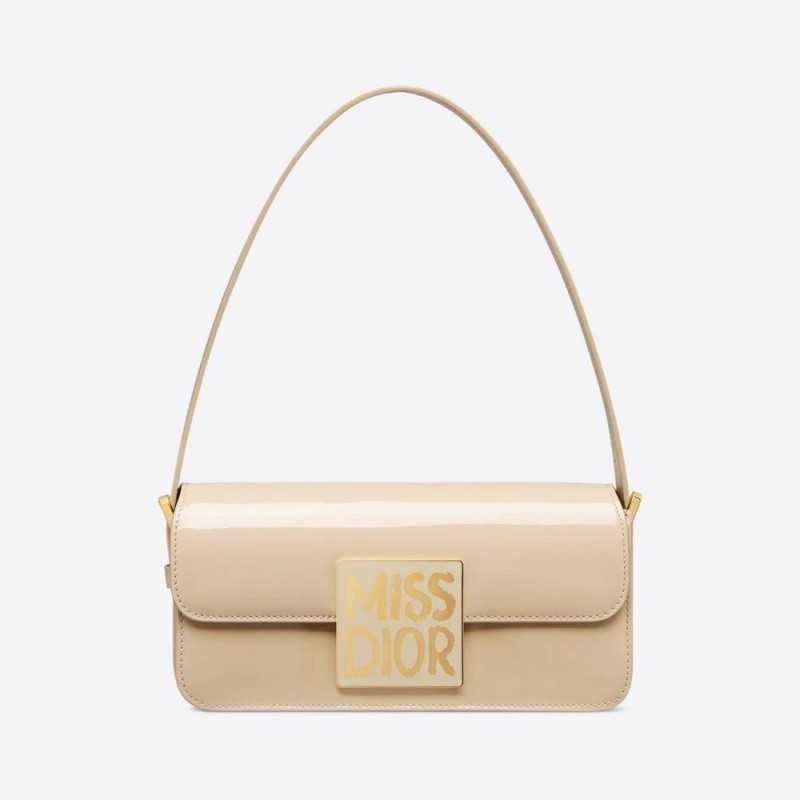 کیف زنانه دیور مدل Miss Dior بژ گلاسه