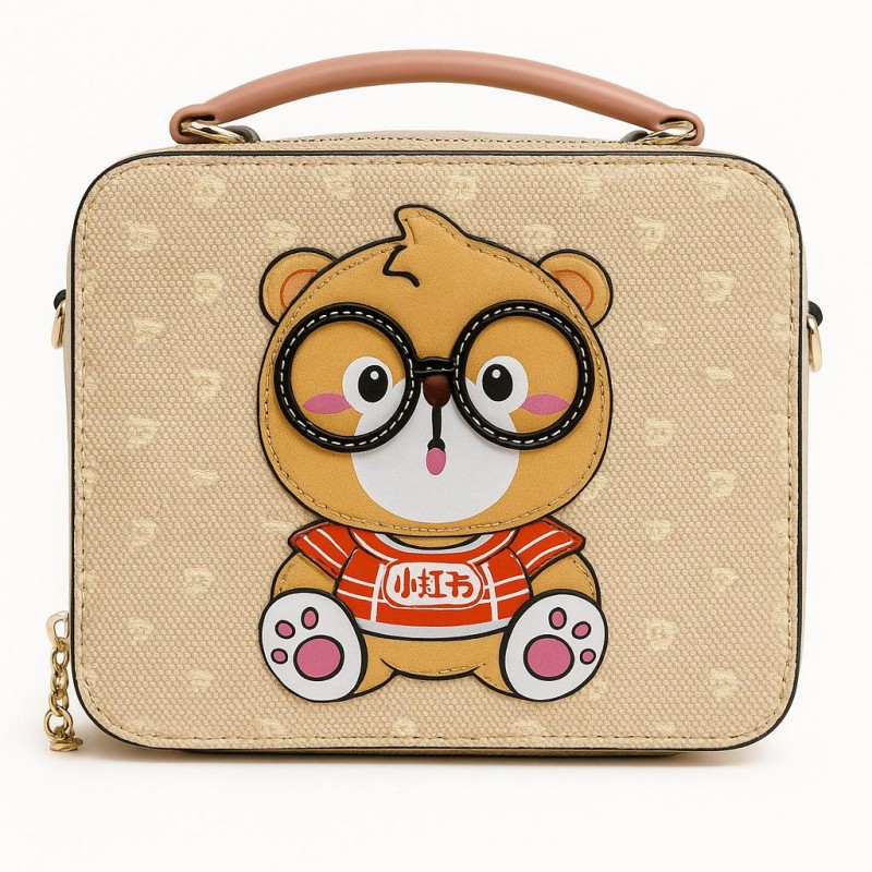 کیف دوشی زنانه مدل Piton Bear - تدی کلاسیک