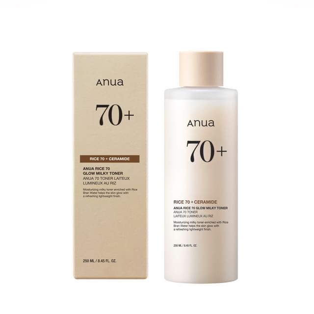 تونر شیری برنج آنوا – Anua Rice 70+ Glow Milky Toner (250ml)
