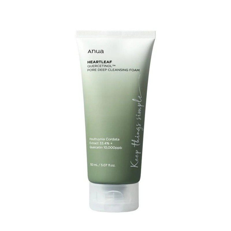 فوم شستشوی عمیق پوست آنوآ (Anua Heartleaf Quercetinol Pore Deep Cleansing Foam)   �