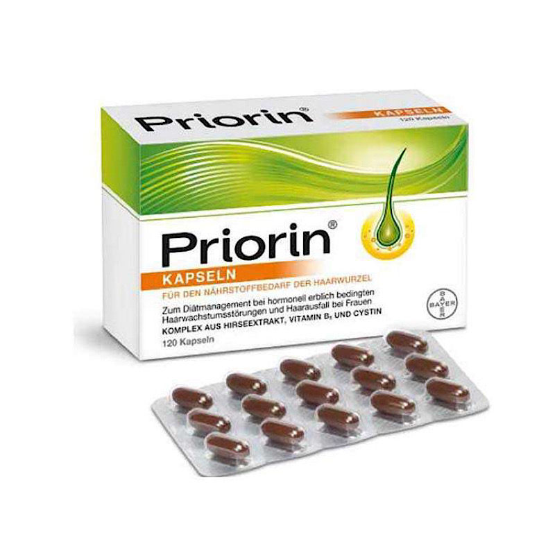 مکمل مو پریورین 30 عددی به‌صورت ورقی (Priorin Hair Growth Capsules 30 Tablets)