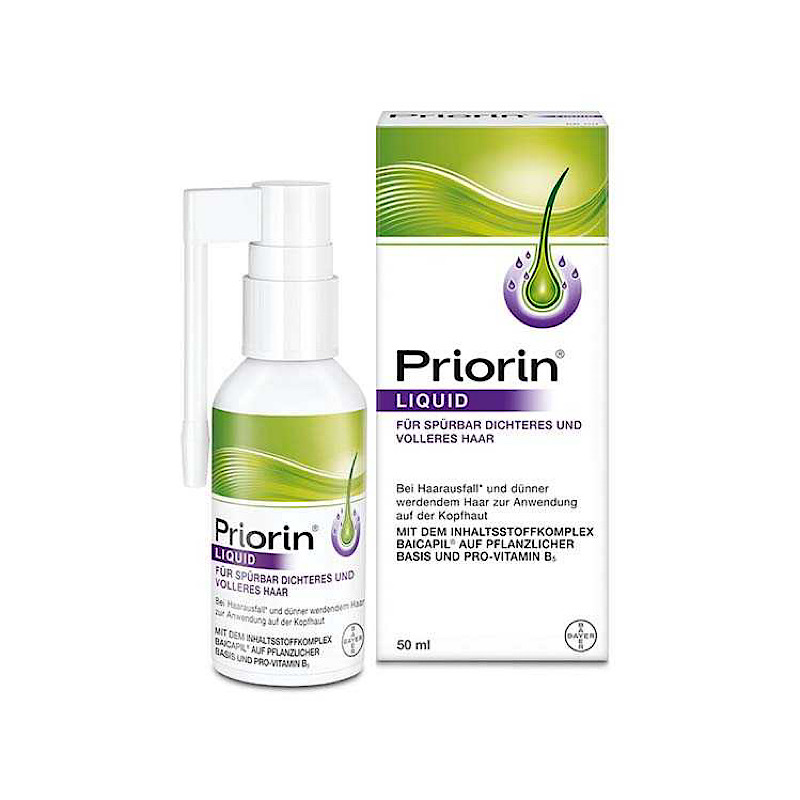 لیکوئیدمحلول اسپری ضد ریزش و تقویت‌کننده مو پریورین بایر ۵۰ میلی‌لیتر (Priorin Bayer Hair Growth Tonic 50ml)