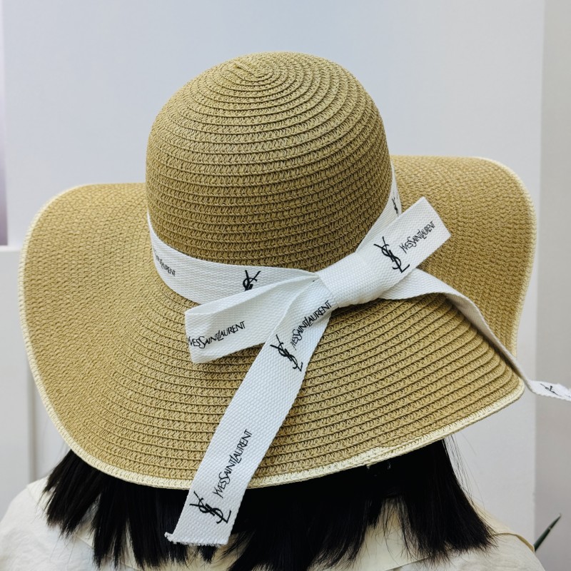 کلاه حصیری YSL