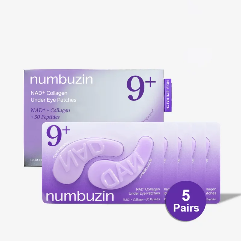 پچ زیر چشم جوان‌ساز شماره ۹ نامبوزین | Numbuzin No.9 NAD⁺ Collagen Under Eye Patches