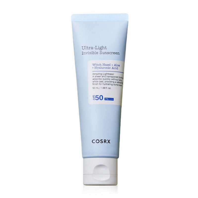 کرم ضد آفتاب فوق سبک و بدون رنگ COSRX Ultra Light Invisible Sunscreen SPF 50 PA++++ – حجم ۵۰ میلی‌لیتر