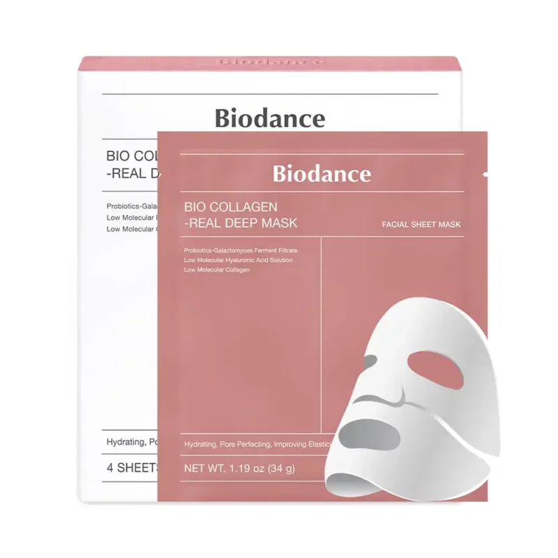 ماسک هیدروژل عمیق واقعی بایو کلاژن بایودنس (Biodance Bio-Collagen Real Deep Mask)