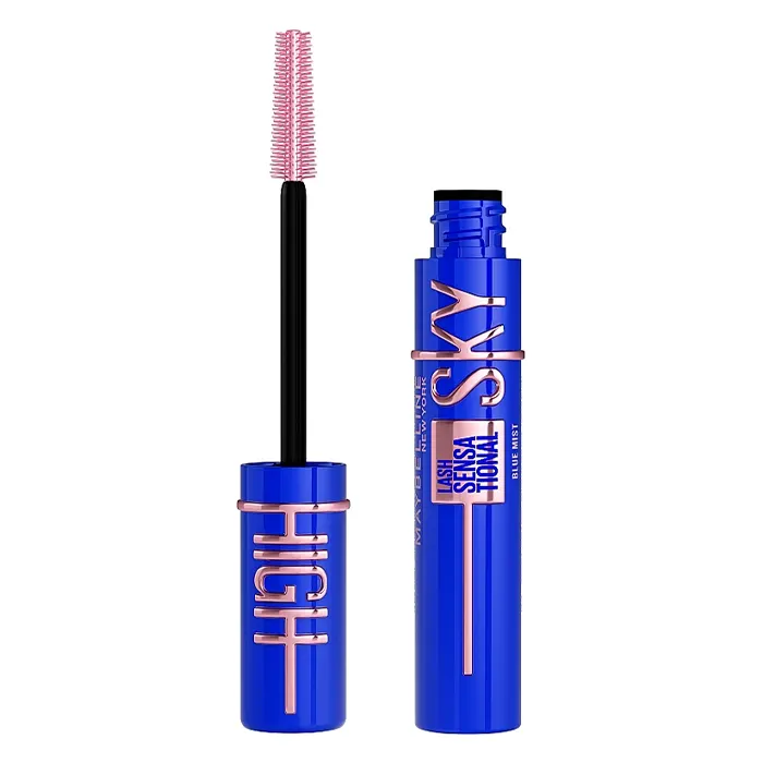 ریمل بلندکننده آبی میبلین اسکای های (Maybelline Lash Sensational Sky High Mascara – Cosmic Blue)