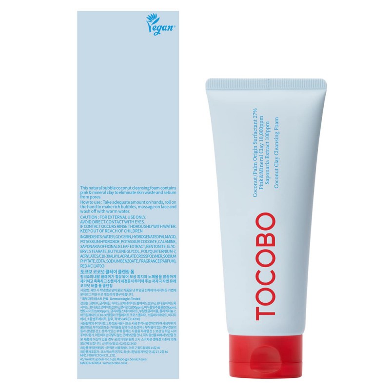 Tocobo Coconut Clay Cleansing Foam (پف کننده پاک‌سازی با گِل و روغن نارگیل این عنوان در صفحه بصورت تگ H1 درج میشود      در زیر مجموعه              افزودن بخش جدید      در زیر مجموعه اصلی              پیراهن   اگر محصول به بیشتر از یک دست بندی تعلق دارد بر
