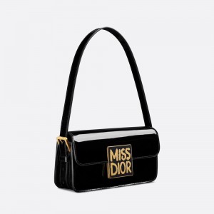 کیف زنانه دیور مدل Miss Dior مشکی گلاسه