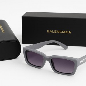 عینک آفتابی زنانه Balenciaga - مدل مشکی/طوسی مات