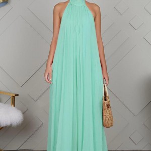 اورال حریر پشت باز زنانه – رنگ پاستلی نعناعی | برند SHEIN