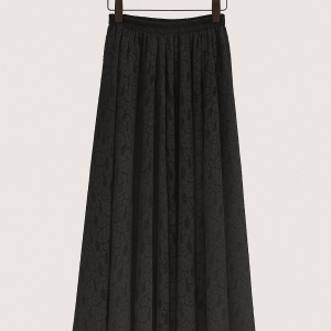 دامن گیپور آستر دار مشکی ماریمو