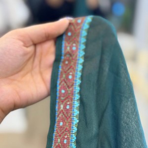 لیسی حاشیه‌دار ساده– سبز -سبک، کاربردی و شیک