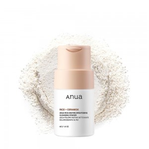 پودر پاک‌کننده آنزیمی آنوا با عصاره برنج و سرامید  Anua Rice Enzyme Brightening Cleansing Powder – 40g
