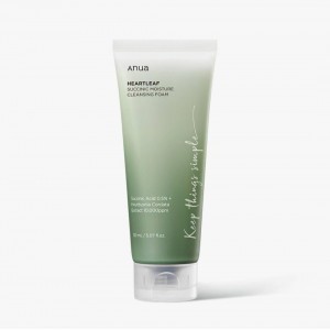 فوم شست‌وشوی صورت مرطوب‌کننده آنوا با هارتلیف و اسید سوکسینیک  Anua Heartleaf Succinic Moisture Cleansing Foam – 150ml