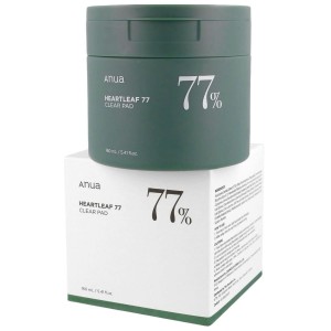 پد پاک‌کننده و تسکین‌دهنده آنوآ مدل هارت‌لیف ۷۷٪ | Anua Heartleaf 77 Clear Pad 160ml